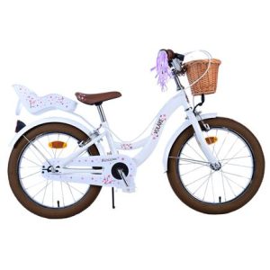 Volare Blossom Kinderfiets – Meisjes – 18 inch – Wit – Twee handremmen