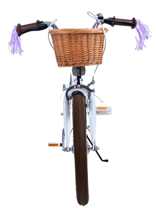 Volare Blossom Kinderfiets – Meisjes – 18 inch – Wit – Twee handremmen