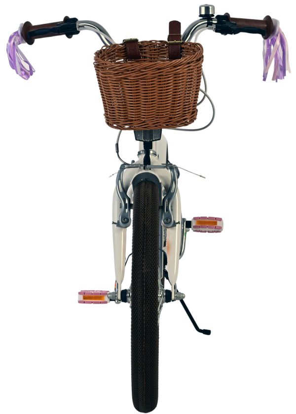 Volare Blossom Kinderfiets – Meisjes – 18 inch – Wit – Twee handremmen