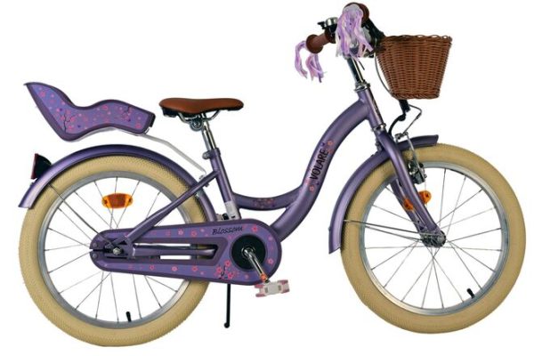 Volare Blossom Kinderfiets – Meisjes – 18 inch – Paars