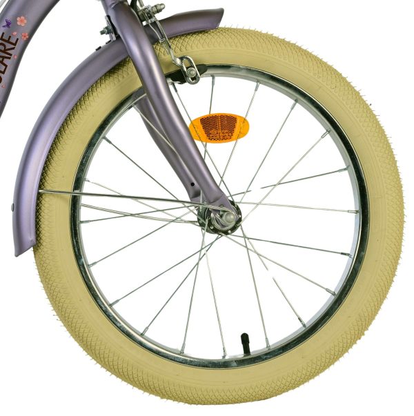 Volare Blossom Kinderfiets – Meisjes – 18 inch – Paars – Twee Handremmen