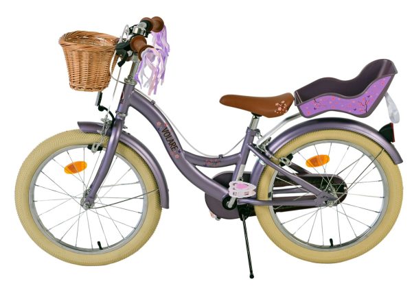 Volare Blossom Kinderfiets – Meisjes – 18 inch – Paars – Twee Handremmen