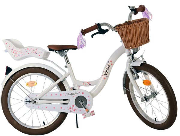 Volare Blossom Kinderfiets – Meisjes – 18 inch – Wit