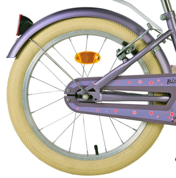Volare Blossom Kinderfiets – Meisjes – 18 inch – Paars – Twee Handremmen