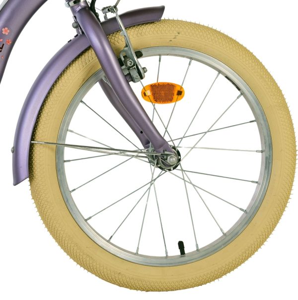 Volare Blossom Kinderfiets – Meisjes – 18 inch – Paars – Twee Handremmen