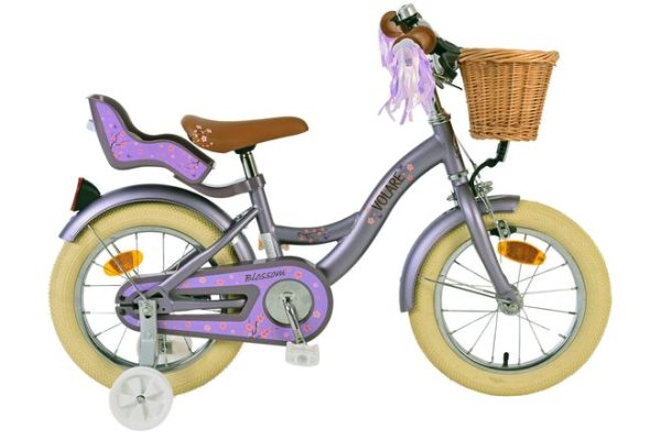 Volare Blossom Kinderfiets – Meisjes – 14 inch – Paars