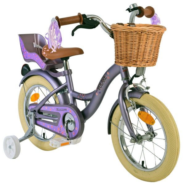 Volare Blossom Kinderfiets – Meisjes – 14 inch – Paars