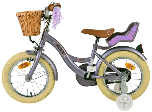 Volare Blossom Kinderfiets – Meisjes – 14 inch – Paars