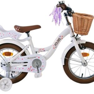 Volare Blossom Kinderfiets – Meisjes – 14 inch – Wit