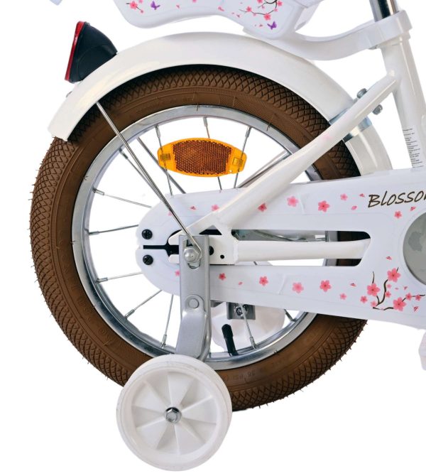 Volare Blossom Kinderfiets – Meisjes – 14 inch – Wit