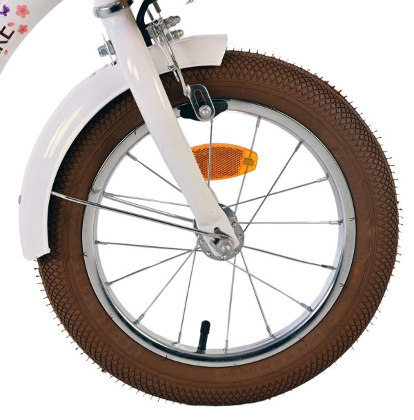 Volare Blossom Kinderfiets – Meisjes – 14 inch – Wit
