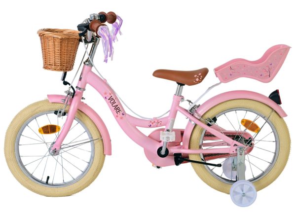 Volare Blossom Kinderfiets – Meisjes – 16 inch – Roze – Twee Handremmen