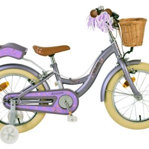Volare Blossom Kinderfiets – Meisjes – 16 inch – Paars – Twee Handremmen