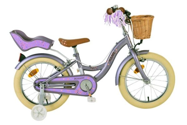 Volare Blossom Kinderfiets – Meisjes – 16 inch – Paars – Twee Handremmen