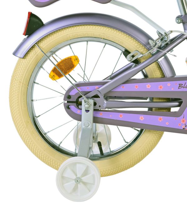 Volare Blossom Kinderfiets – Meisjes – 16 inch – Paars – Twee Handremmen