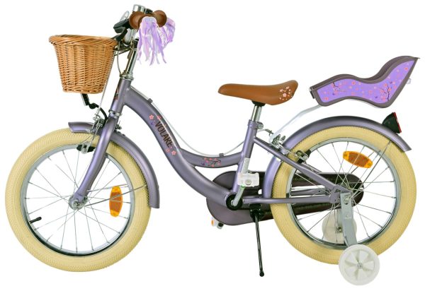 Volare Blossom Kinderfiets – Meisjes – 16 inch – Paars – Twee Handremmen