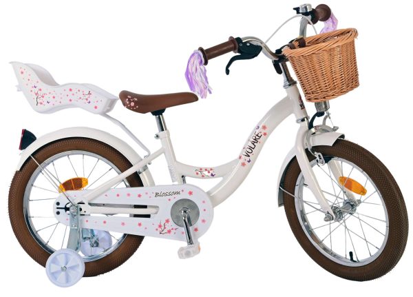 Volare Blossom Kinderfiets – Meisjes – 16 inch – Wit