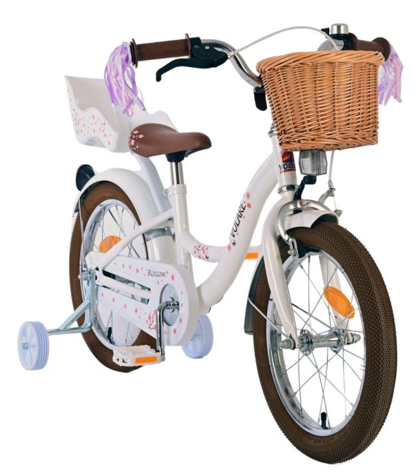 Volare Blossom Kinderfiets – Meisjes – 16 inch – Wit