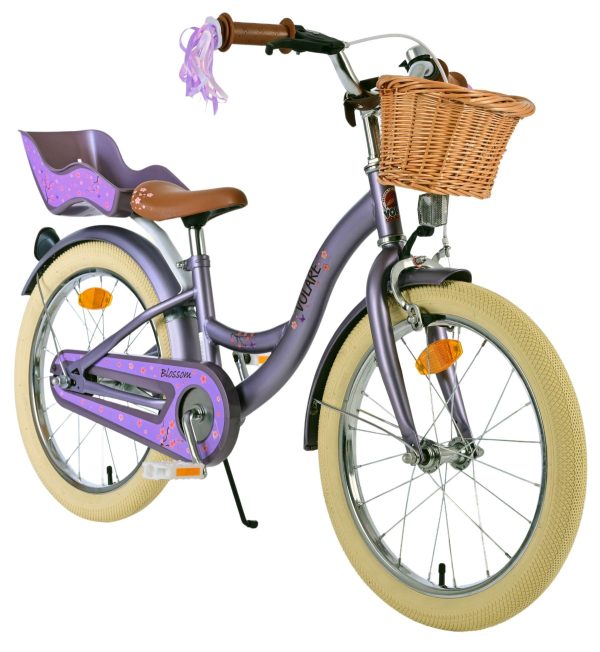 Volare Blossom Kinderfiets – Meisjes – 18 inch – Paars