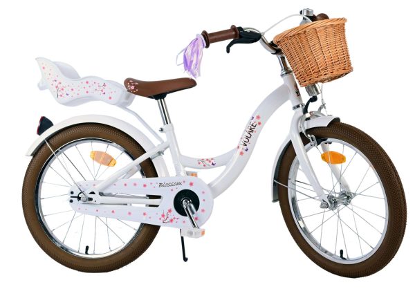 Volare Blossom Kinderfiets – Meisjes – 18 inch – Wit