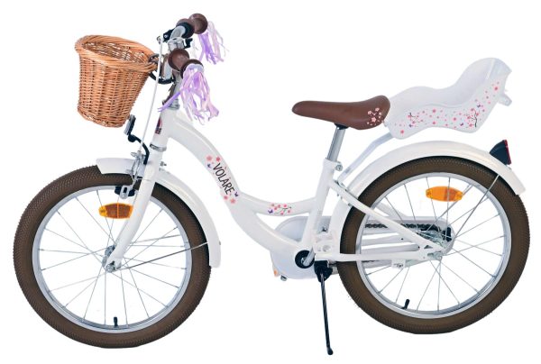 Volare Blossom Kinderfiets – Meisjes – 18 inch – Wit