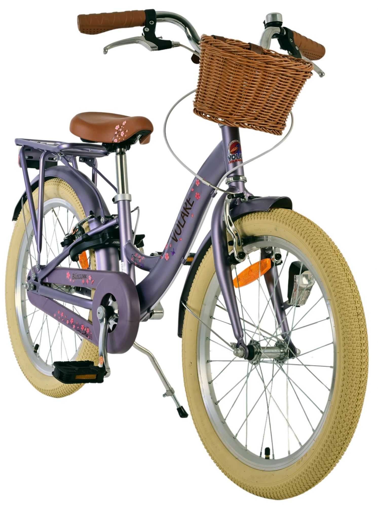 Volare Blossom Kinderfiets – Meisjes – 20 inch – Paars – Twee handremmen