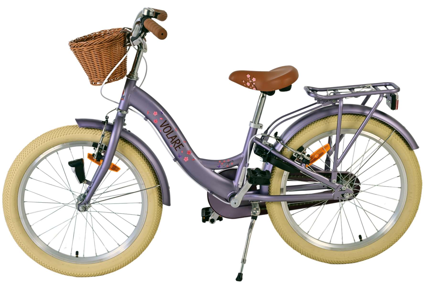 Volare Blossom Kinderfiets – Meisjes – 20 inch – Paars – Twee handremmen