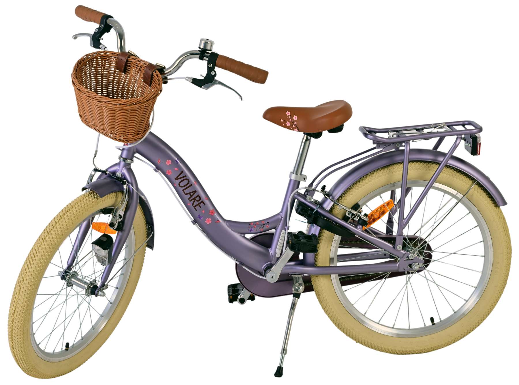 Volare Blossom Kinderfiets – Meisjes – 20 inch – Paars – Twee handremmen