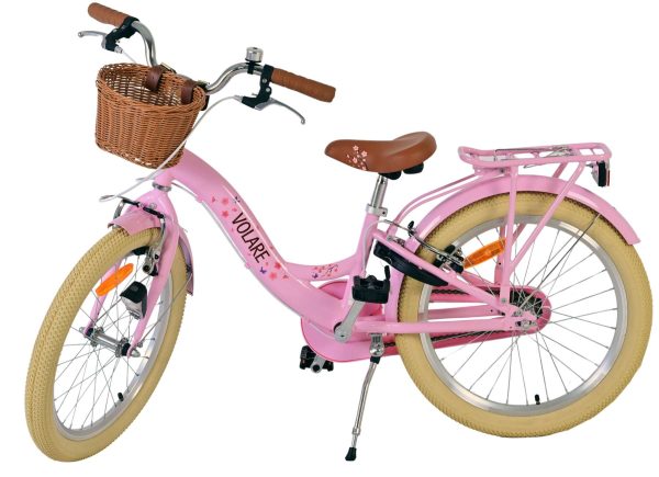 Volare Blossom Kinderfiets – Meisjes – 20 inch – Roze – Twee handremmen