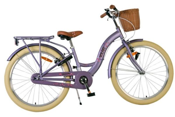 Volare Blossom Kinderfiets – Meisjes – 24 inch – Paars – Twee handremmen