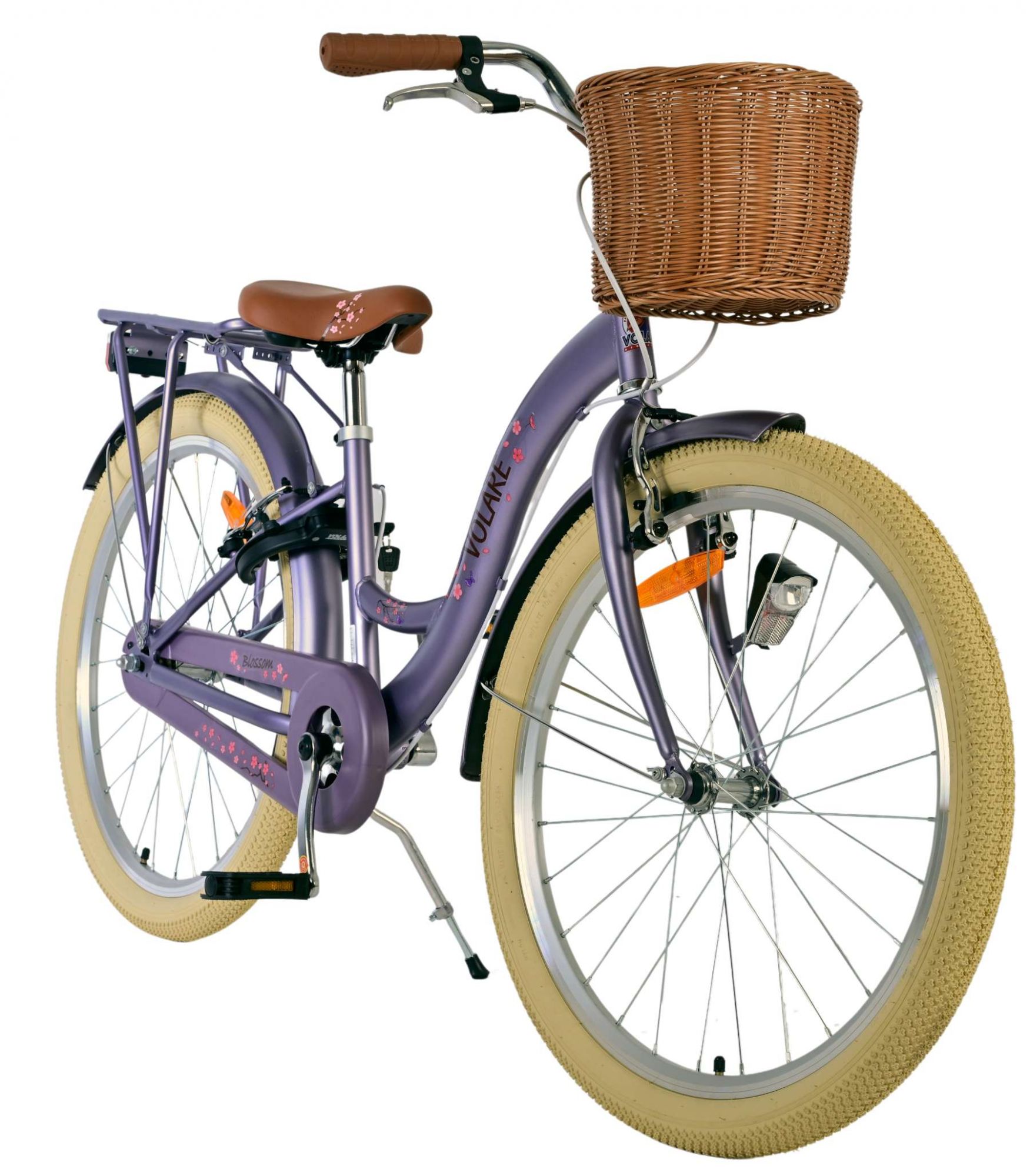 Volare Blossom Kinderfiets – Meisjes – 24 inch – Paars – Twee handremmen Volare Blossom Kinderfiets – Meisjes – 24 inch – Paars – Twee handremmen