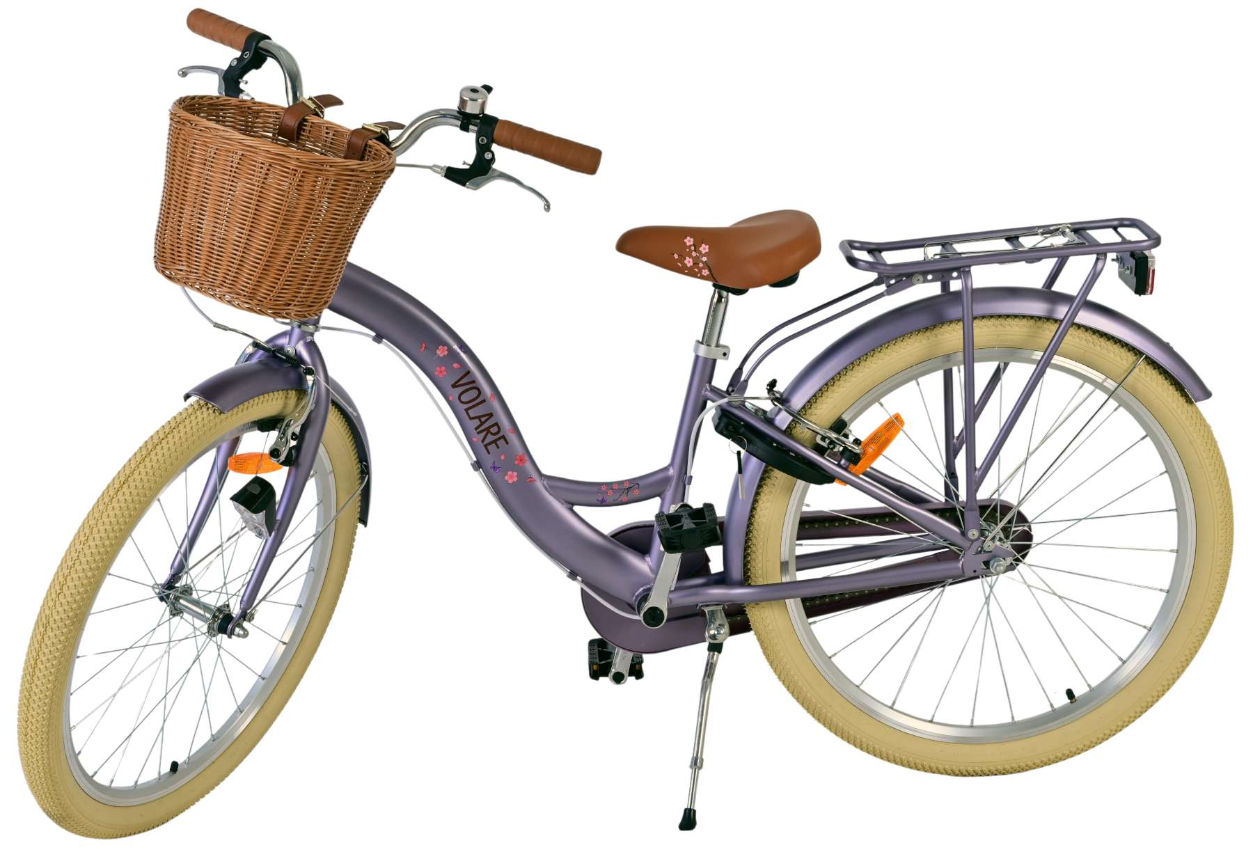 Volare Blossom Kinderfiets – Meisjes – 24 inch – Paars – Twee handremmen Volare Blossom Kinderfiets – Meisjes – 24 inch – Paars – Twee handremmen