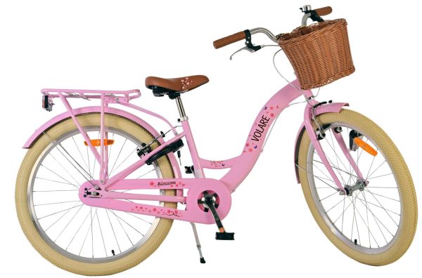 Volare Blossom Kinderfiets – Meisjes – 24 inch – Roze – Twee handremmen