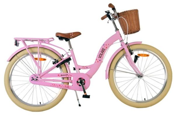 Volare Blossom Kinderfiets – Meisjes – 24 inch – Roze – Twee handremmen