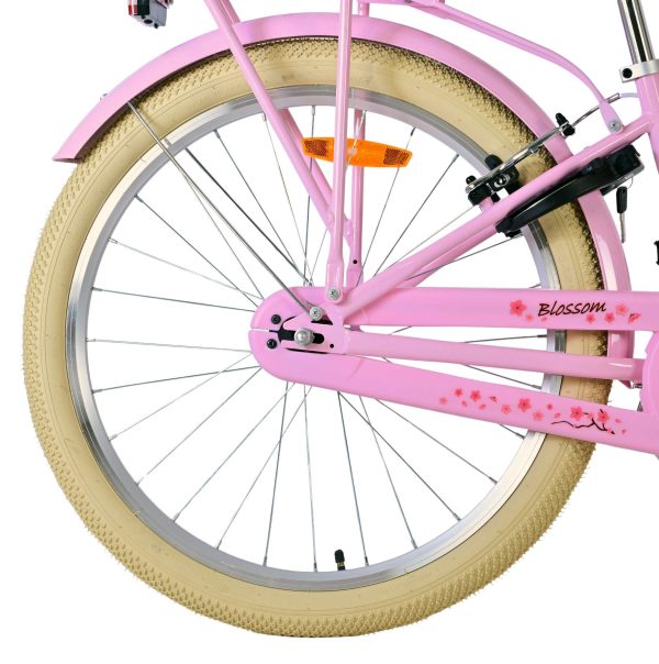 Volare Blossom Kinderfiets – Meisjes – 24 inch – Roze – Twee handremmen