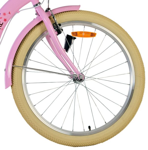 Volare Blossom Kinderfiets – Meisjes – 24 inch – Roze – Twee handremmen