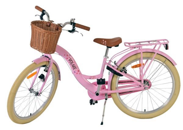 Volare Blossom Kinderfiets – Meisjes – 24 inch – Roze – Twee handremmen