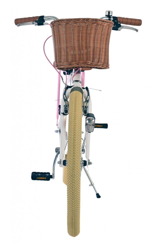 Volare Blossom Kinderfiets – Meisjes – 24 inch – Wit – Twee handremmen