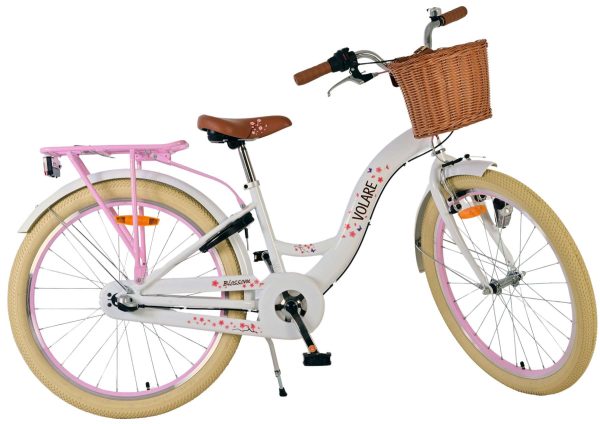 Volare Blossom Kinderfiets – Meisjes – 24 inch – Wit – 3 Versnellingen