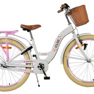 Volare Blossom Kinderfiets – Meisjes – 24 inch – Wit – 3 Versnellingen