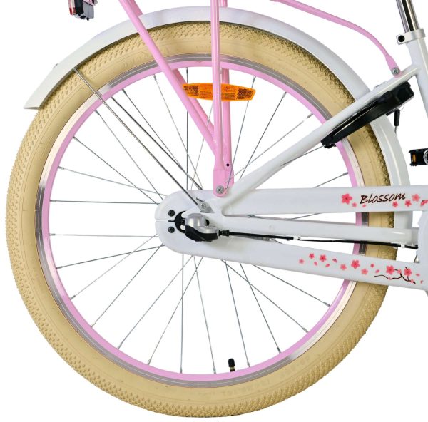 Volare Blossom Kinderfiets – Meisjes – 24 inch – Wit – 3 Versnellingen