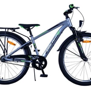 Volare Cross Kinderfiets – Jongens – 24 inch – donker Grijs- 3 versnellingen