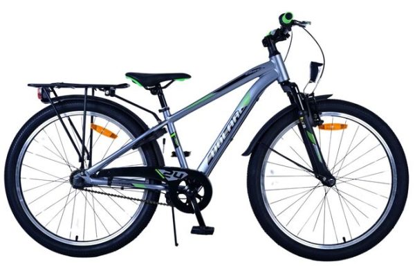 Volare Cross Kinderfiets – Jongens – 24 inch – donker Grijs- 3 versnellingen