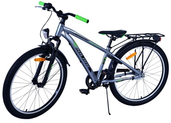 Volare Cross Kinderfiets – Jongens – 24 inch – donker Grijs- 3 versnellingen