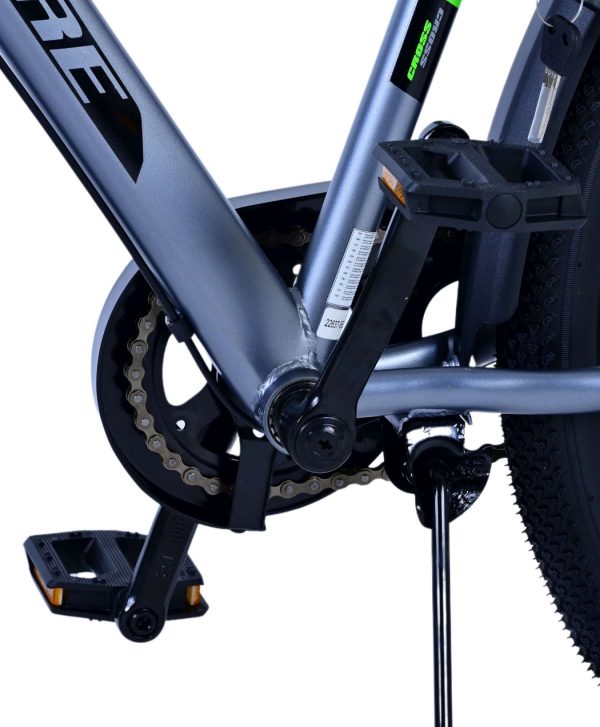 Volare Cross Kinderfiets – Jongens – 26 inch – donker Grijs – 3 Versnellingen