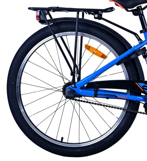 Volare Cross Kinderfiets – Jongens – 24 inch – Blauw – 3 versnellingen