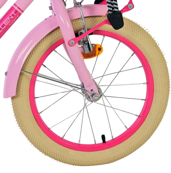 Volare Excellent Kinderfiets – Meisjes – 16 inch – Roze – 95% afgemonteerd