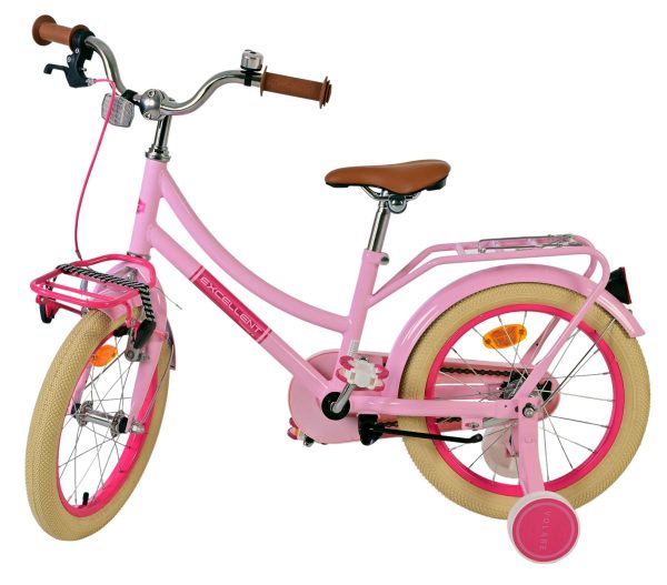Volare Excellent Kinderfiets – Meisjes – 16 inch – Roze – 95% afgemonteerd