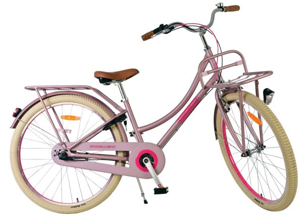 Volare Excellent Kinderfiets – Meisjes – 26 inch – Mat Roze – 3 versnellingen