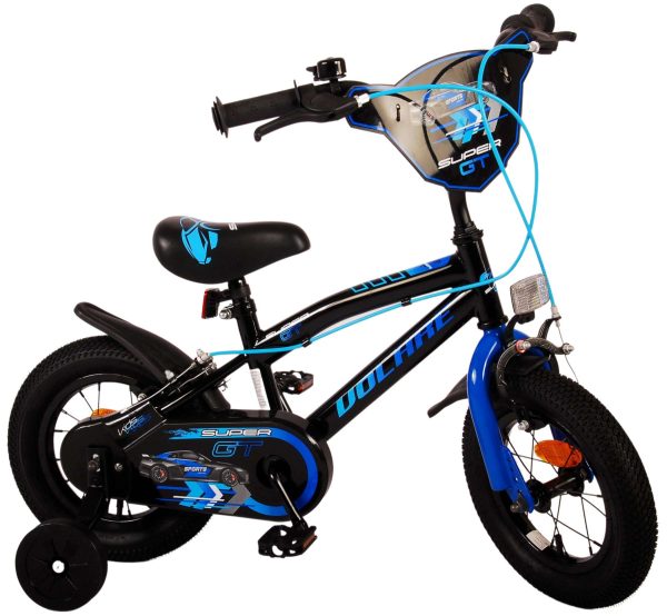 Volare Super GT Kinderfiets – Jongens – 12 inch – Blauw – Twee handremmen